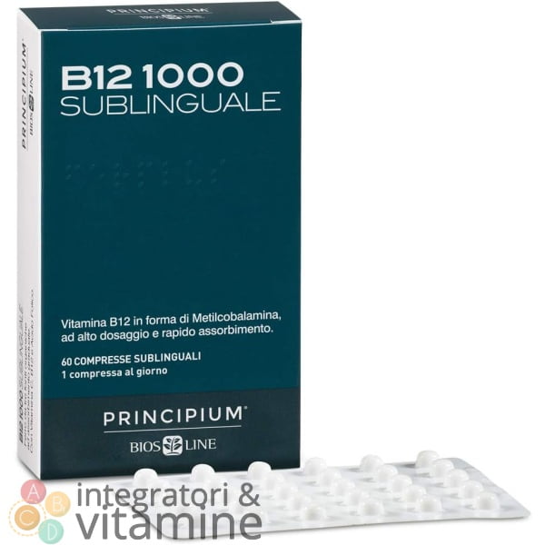 bios line principium b12 1000 sublinguale vitamina b12 in forma attiva