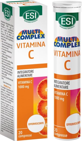 esi multicomplex integratore alimentare di vitamina c gusto arancia