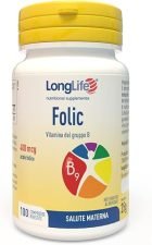 longlife folic integratore di acido folico 400mcg per compressa