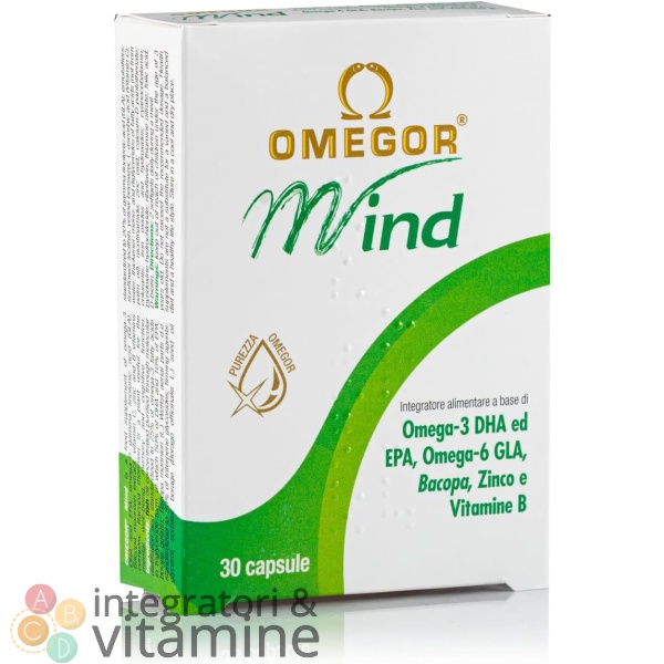 omegor mind integratore per la memoria e le funzioni congnitive con omega 3