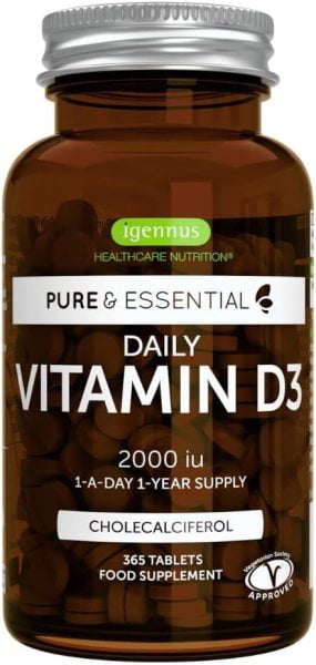 vitamina d3 quotidiana ad alto dosaggio 2000 ui fornitura per 1 anno